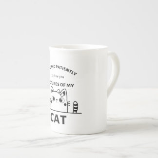Taza De Porcelana Mugre de citas divertidas de gato
