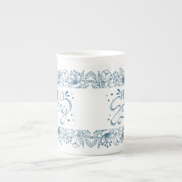 Taza De Porcelana Mugre ósea de China Hola Primavera
