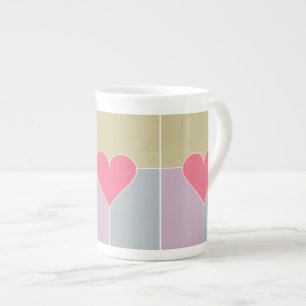 Taza De Porcelana Mugs del patrón cardíaco
