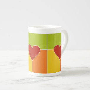 Taza De Porcelana Mugs del patrón cardíaco