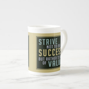 Taza De Porcelana Mugs motivacionales de éxito y valor