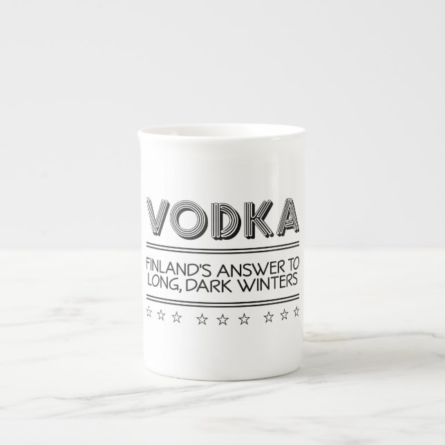 Taza De Porcelana Mugs personalizados de VODKA (Frente)