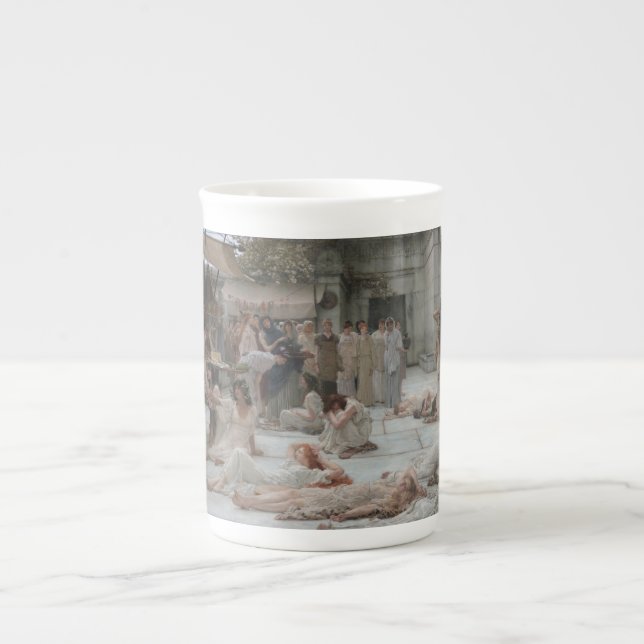 Taza De Porcelana Mujeres de Amphissa (por Sir Lawrence Alma-Tadema) (Frente)