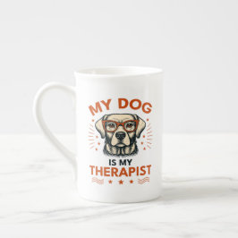 Taza De Porcelana My dog is my therapist