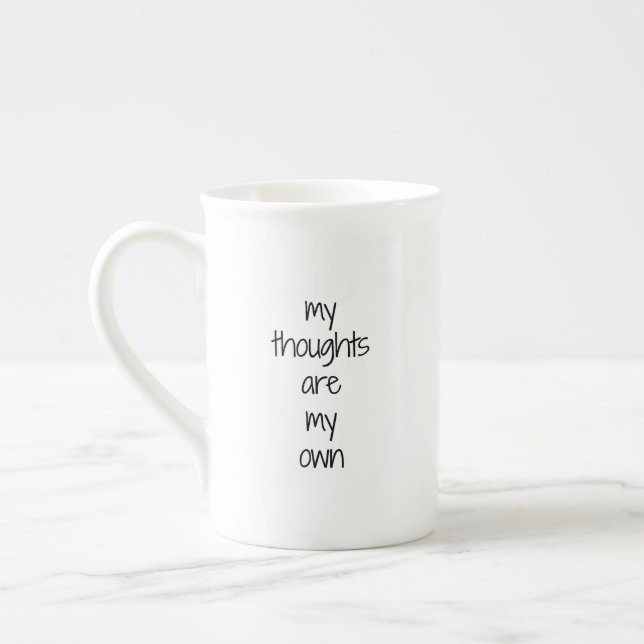 Taza De Porcelana My Thoughts Specialty Mug (Izquierda)