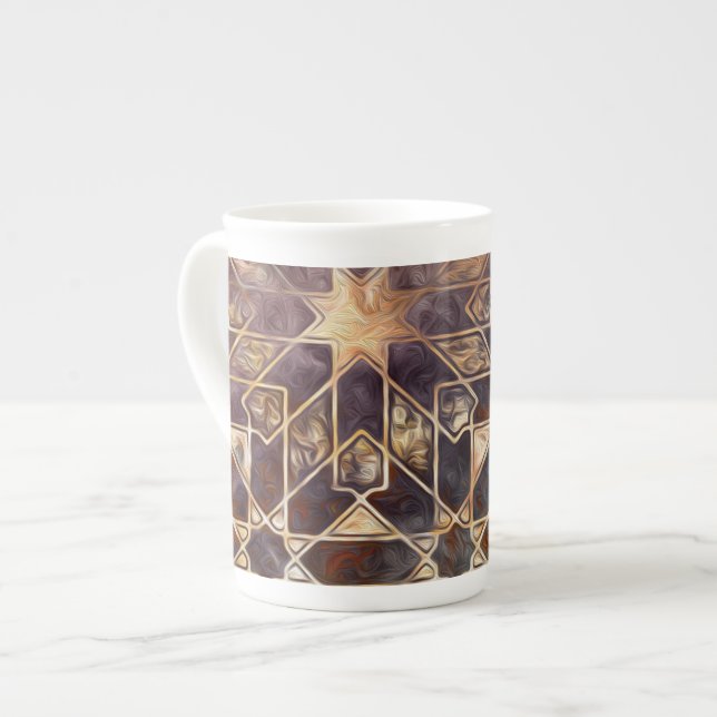 Taza De Porcelana Mystic Tiles I (Izquierda)