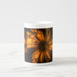 Taza De Porcelana Mystique Garden Resumen Arte