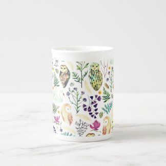 Taza De Porcelana Nature-Inspired Botanical Pattern Decorative Throw