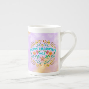 TAZA DE PORCELANA NAVIDAD DE FERIA PERSONALIZADA 20XX