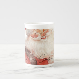 Taza De Porcelana Navidad de Santa María