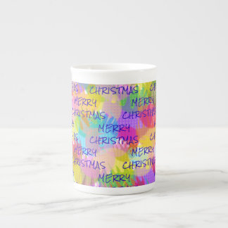 TAZA DE PORCELANA NAVIDAD FERRY DE COLORES ESPARTAMENTE PERSONALIZAD