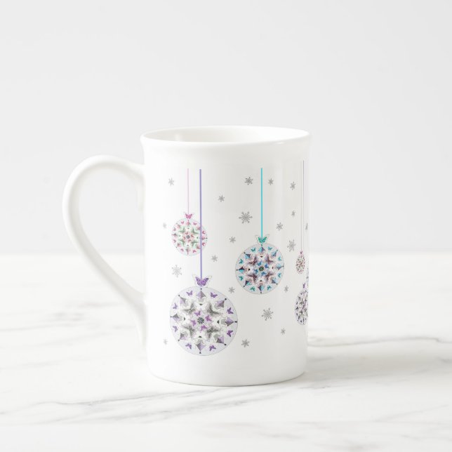 Taza De Porcelana Navidades aúllan a China Mug (Izquierda)