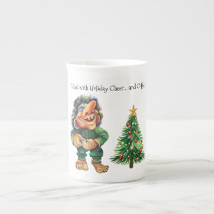 Taza De Porcelana Navidades baratos en trolls y luz de árbol
