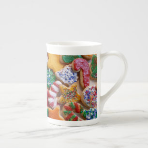 Taza De Porcelana Navidades Cookies En Coloridas Vacaciones