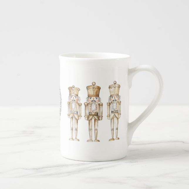 Taza De Porcelana Navidades de cazatalentos de oro (Derecha)