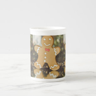 Taza De Porcelana Navidades de pan de jengibre