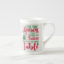 Taza De Porcelana Navidades diseñan la temporada de elecciones