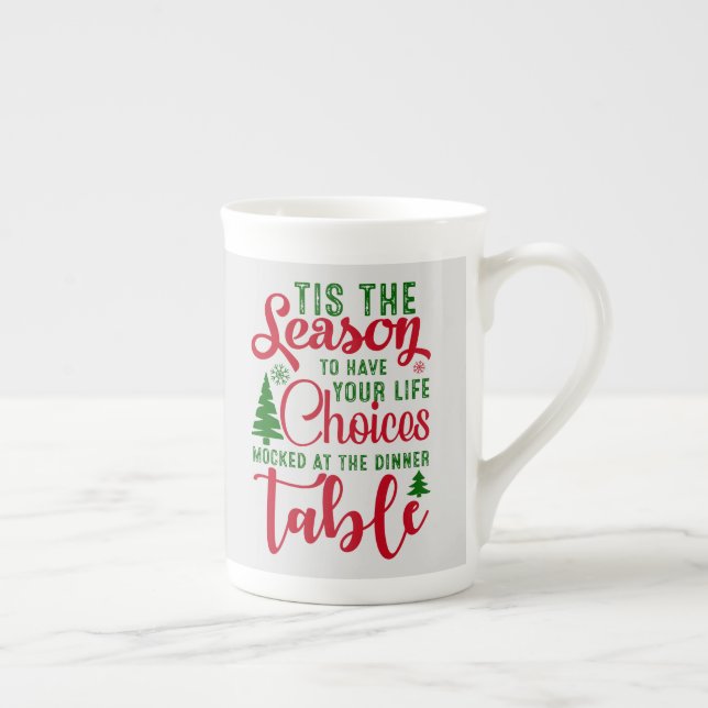 Taza De Porcelana Navidades diseñan la temporada de elecciones (Derecha)