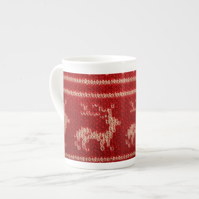 Taza De Porcelana Navidades feos Sweater mug (Izquierda)