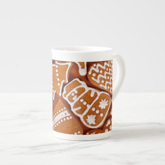 Taza De Porcelana Navidades Gingerbread Biscuits (Derecha)