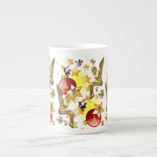 Taza De Porcelana Navidades Mug, Angel (Frente)