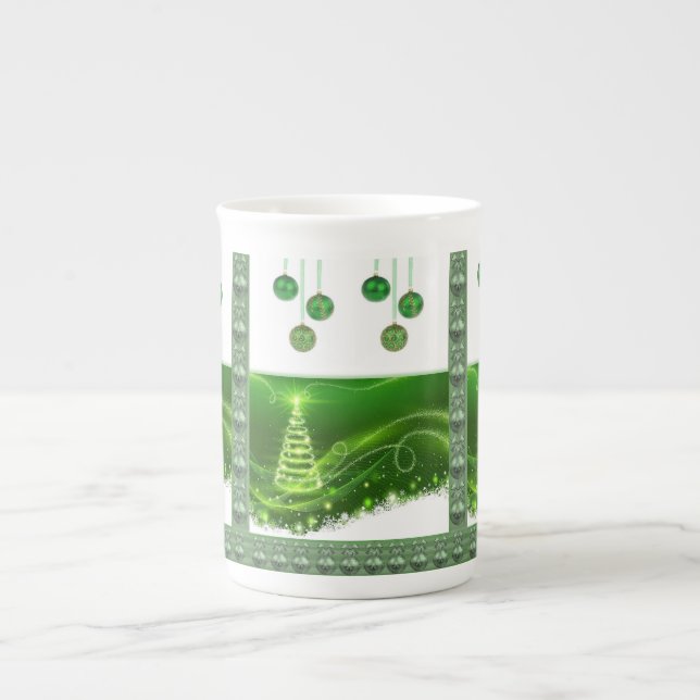 Taza De Porcelana Navidades Mug, Árbol de Navidad (Frente)