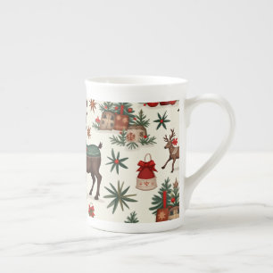 Taza De Porcelana Navidades mug f