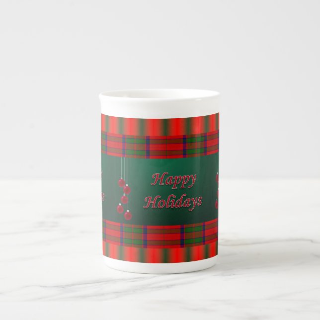 Taza De Porcelana Navidades Mug, Felices Fiestas (Frente)