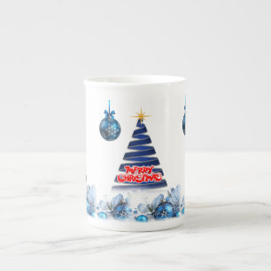 Taza De Porcelana Navidades Mug, Feliz Árbol de Navidad