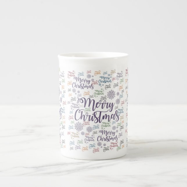 Taza De Porcelana Navidades Mug, Feliz Navidad (Frente)