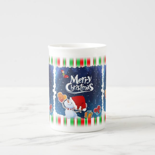 Taza De Porcelana Navidades Mug, Feliz Navidad (Frente)