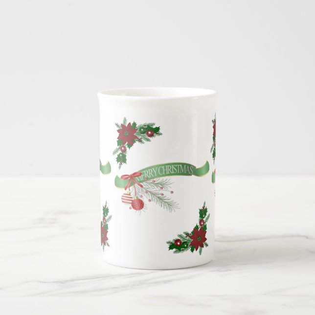 Taza De Porcelana Navidades Mug, Feliz Navidad (Frente)