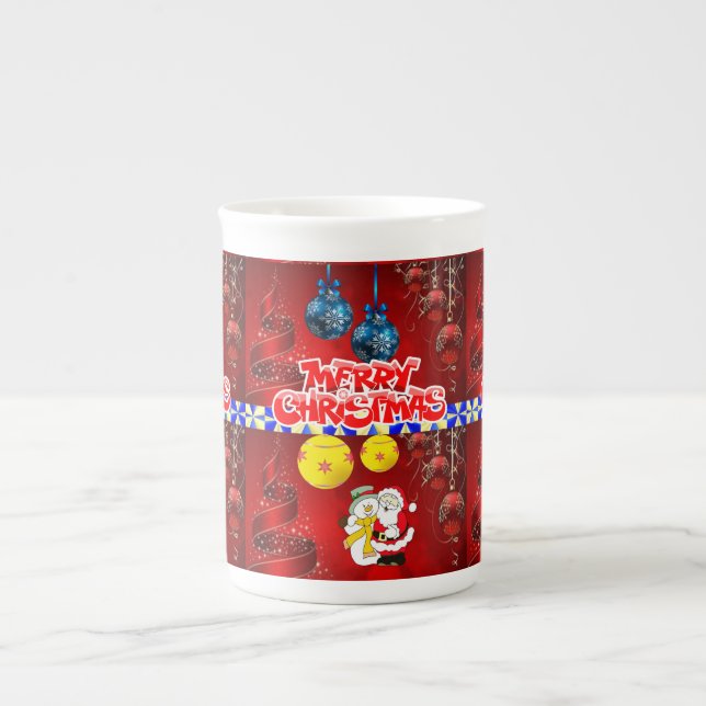 Taza De Porcelana Navidades Mug, Feliz Navidad (Frente)