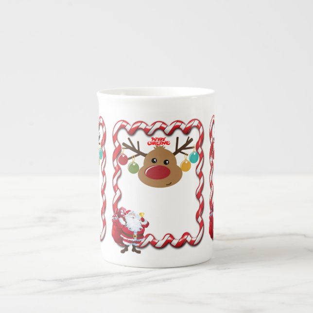 Taza De Porcelana Navidades Mug, Feliz Navidad (Frente)