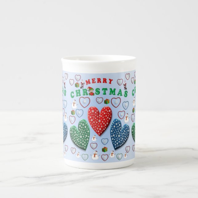 Taza De Porcelana Navidades Mug, Feliz Navidad (Frente)