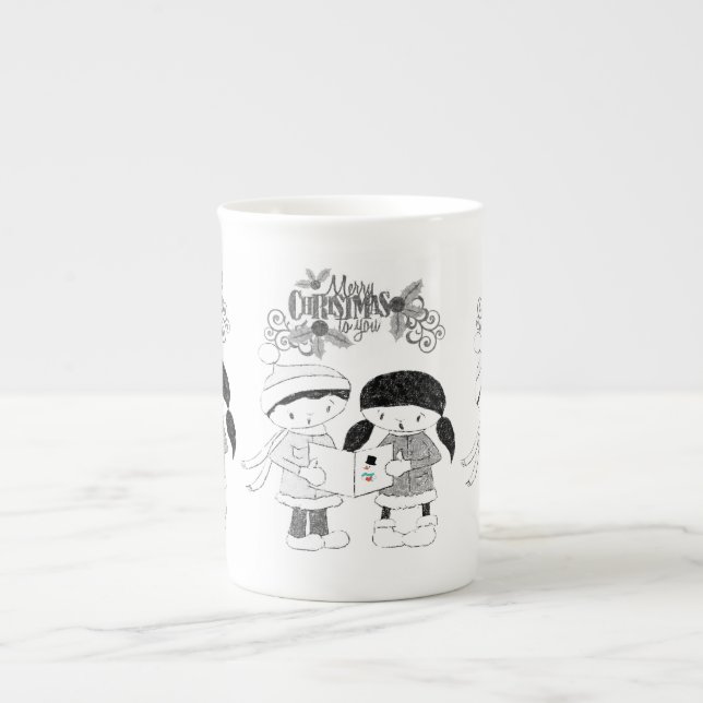 Taza De Porcelana Navidades Mug, Feliz Navidad (Frente)