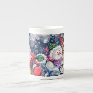 Taza De Porcelana Navidades Mug Gift Feliz Banda de Navidades - Dive