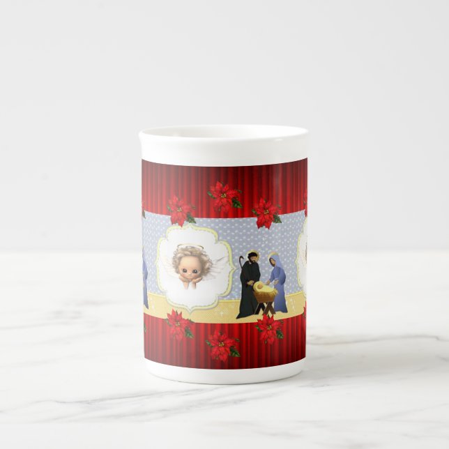 Taza De Porcelana Navidades Mug, Jesucristo, Ángel (Frente)