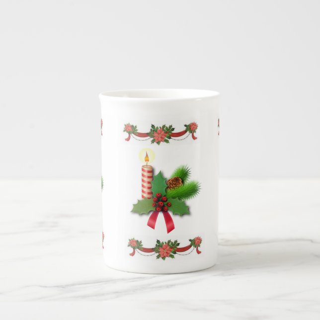 Taza De Porcelana Navidades Mug, Navidades Candle (Frente)