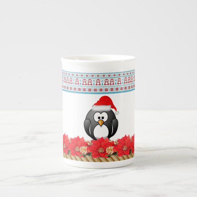 Taza De Porcelana Navidades Mug, Pingüino (Frente)