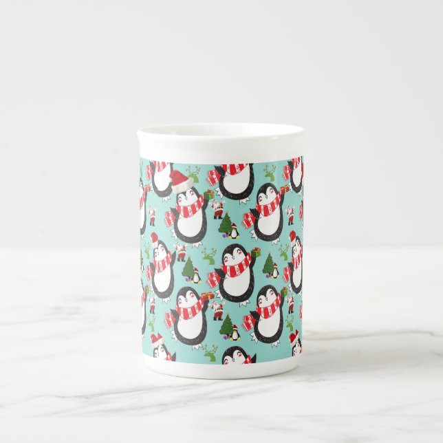 Taza De Porcelana Navidades Mug, Pingüino (Frente)