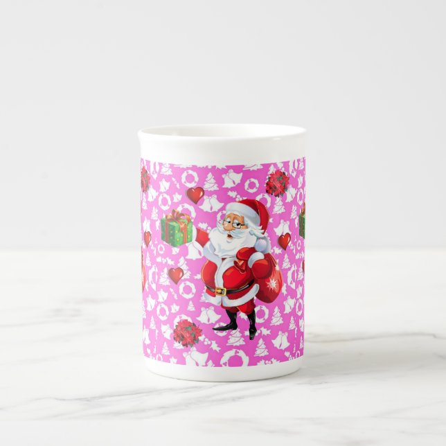 Taza De Porcelana Navidades Mug, Santa (Frente)