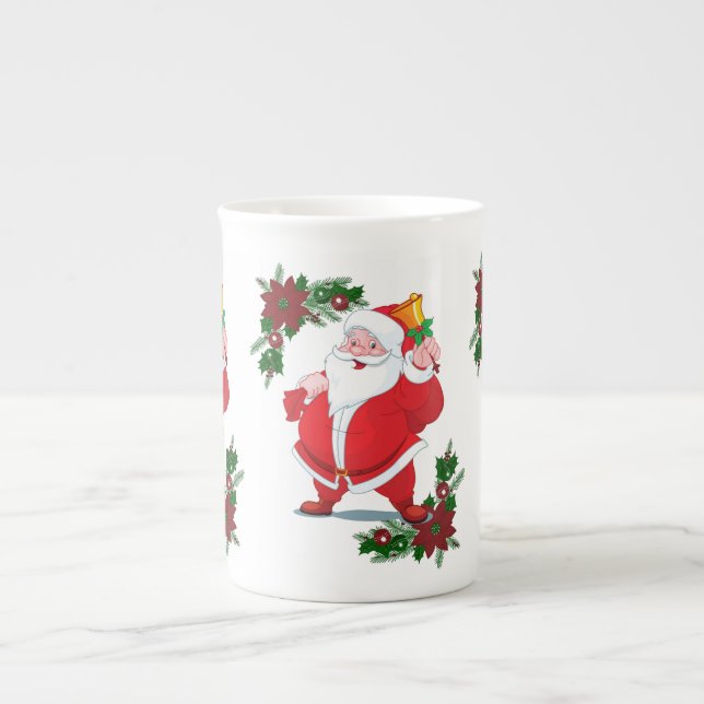 Taza De Porcelana Navidades Mug, Santa (Frente)