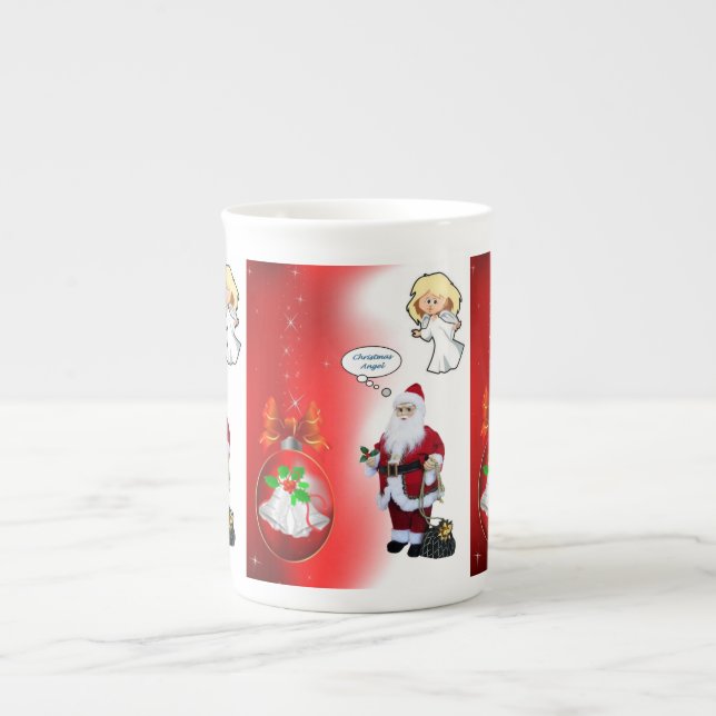 Taza De Porcelana Navidades Mug, Santa (Frente)