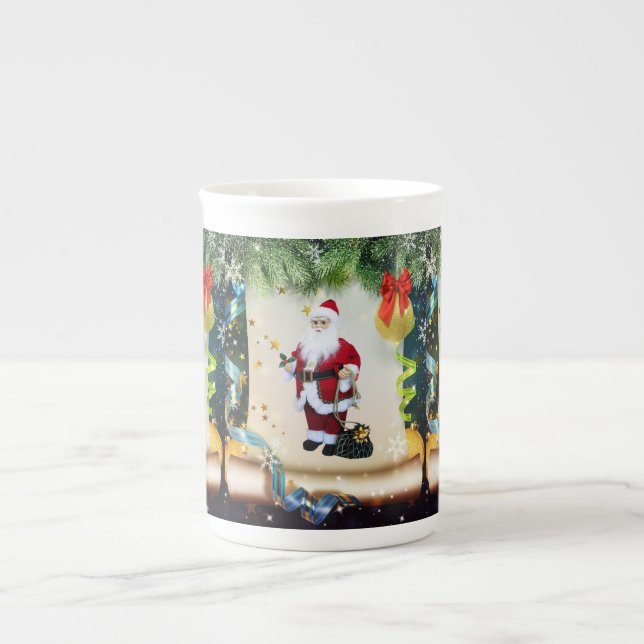 Taza De Porcelana Navidades Mug, Santa (Frente)