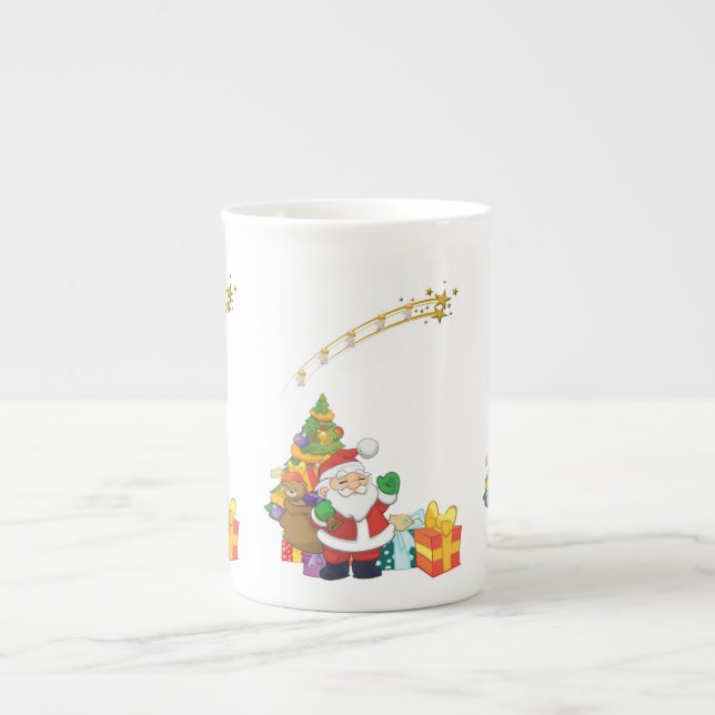 Taza De Porcelana Navidades Mug, Santa (Frente)