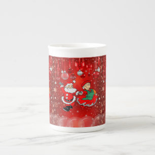 Taza De Porcelana Navidades Mug, Santa