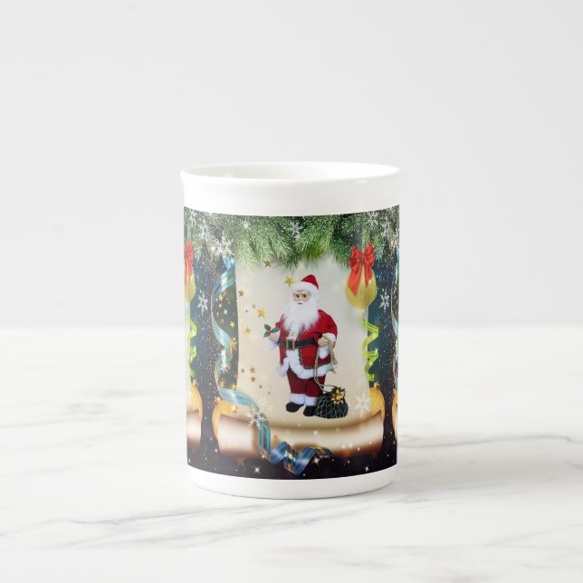 Taza De Porcelana Navidades Mug, Santa (Frente)