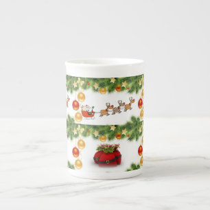 Taza De Porcelana Navidades Mug, Santa