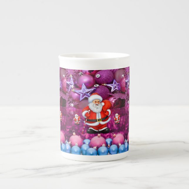 Taza De Porcelana Navidades Mug, Santa (Frente)